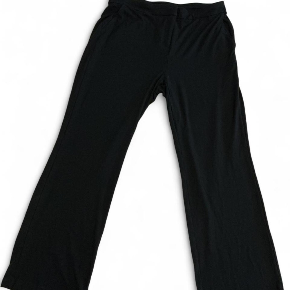 J. Jill Wearever Trousers Women M Petite Black Excellent‎ Straight Leg Stretch